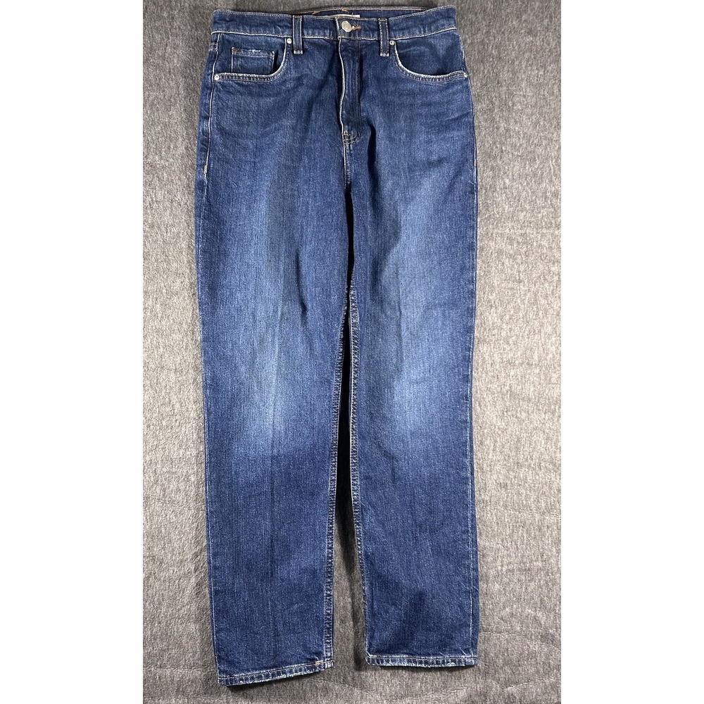 Hudson Jeans Womens 30 Blue Denim Harlow Straight Leg High Rise 30X27